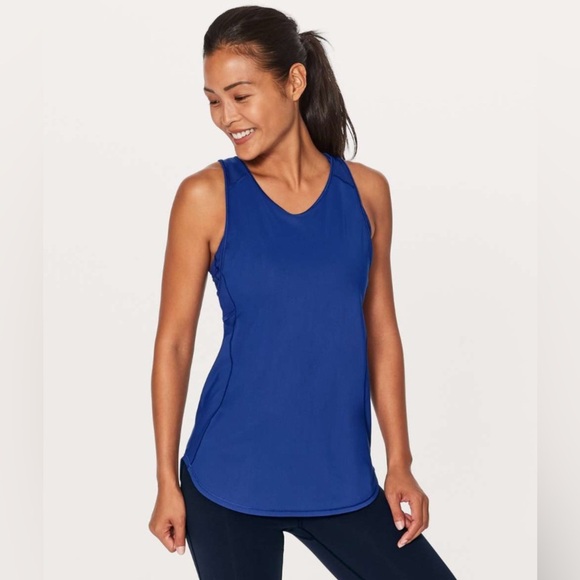 NWT Lululemon Vintage Sculpt Tank II Psychic Blue Size 6 - Picture 1 of 7